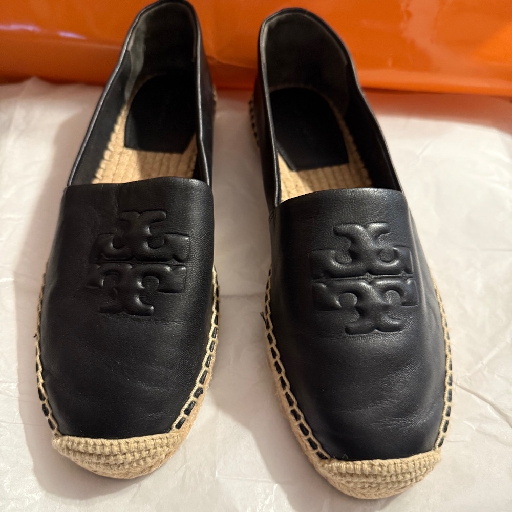 Tory Burch Everly black espadrilles
